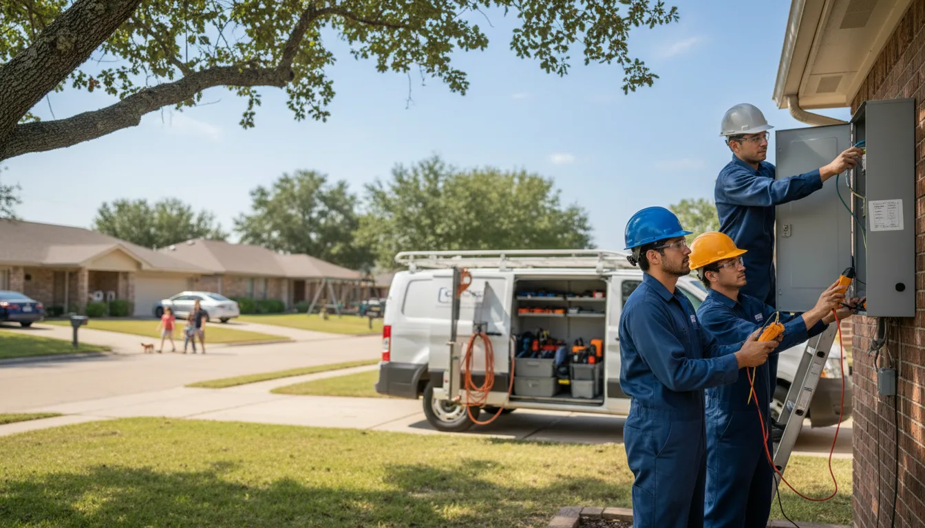Certified electrician providing emergency electrical services in Campbellton, TX